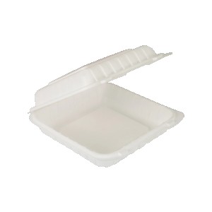 Hinged MFPP Container 8 in ? 8 in